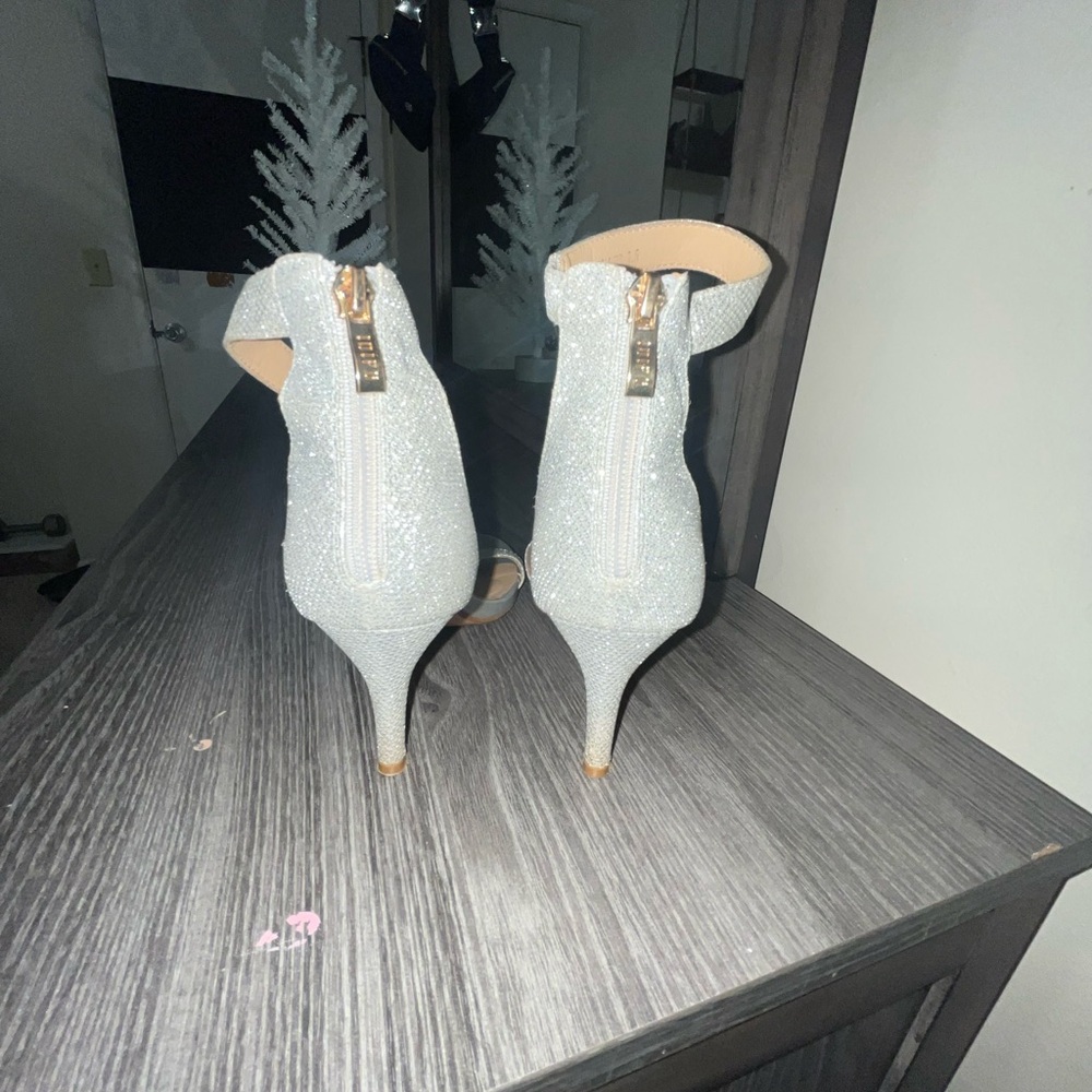 Elegant Silver Women's Heels